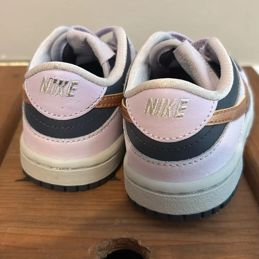 Nike Dunk Low SE TDE Copper Swoosh Thunder Blue Size 6C